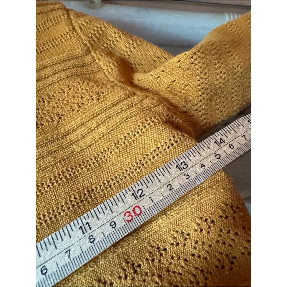 Free People Intimately FP Pointelle Knit Crop Sweater Size S Ballet Core